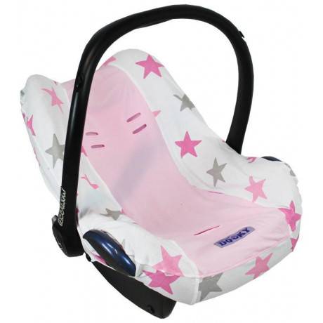 Potah na autosedačku Seat Cover 0+ Pink Stars