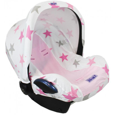 Potah na autosedačku Seat Cover 0+ Pink Stars