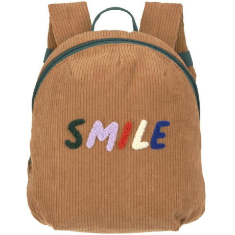 Lässig KIDS Tiny Backpack Cord Little Gang Smile caramel