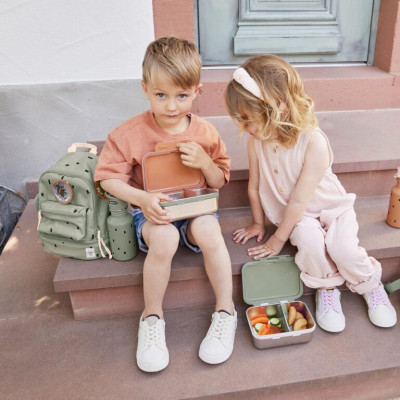 LÄSSIG KIDS LÄSSIG Car Wrap-to-Go Happy Prints light olive