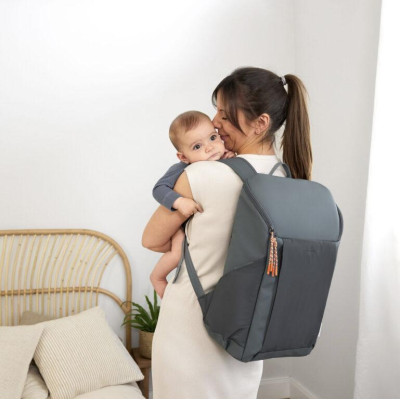 Lässig FAMILY LÄSSIG Green Label Slender Up Backpack 2024 Reflective anthracite