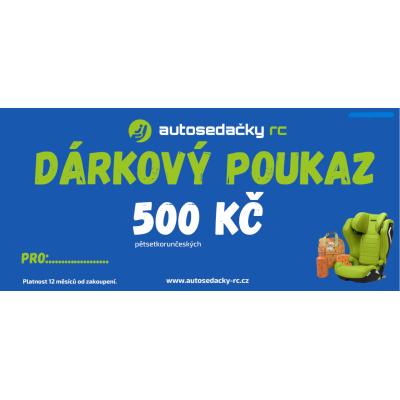 Dárkový voucher v hodnotě 500,-Kč