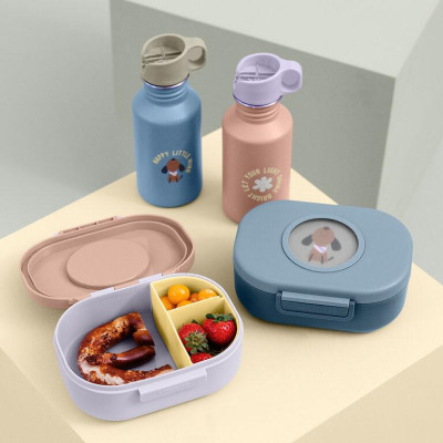 LÄSSIG KIDS LÄSSIG Bottle Stainless Steel Pattern Party blue/green