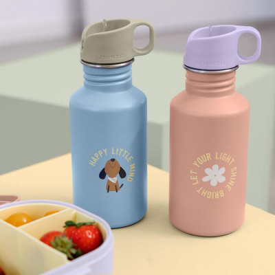 LÄSSIG KIDS LÄSSIG Bottle Stainless Steel Pattern Party rose/lilac