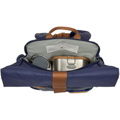 LÄSSIG KIDS LÄSSIG Mini Rolltop Backpack Little Gang navy