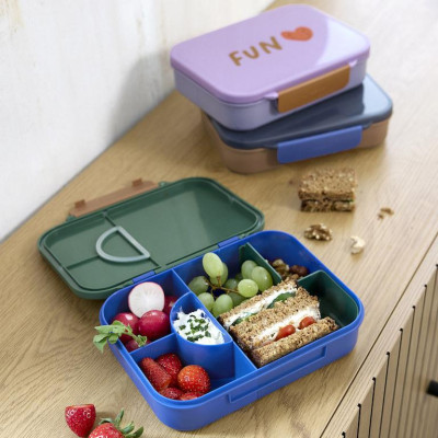LÄSSIG KIDS LÄSSIG Lunchbox Bento Little Gang rainbow green