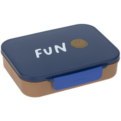 LÄSSIG KIDS LÄSSIG Lunchbox Bento Little Gang smile navy