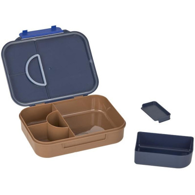 LÄSSIG KIDS LÄSSIG Lunchbox Bento Little Gang smile navy