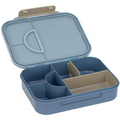 LÄSSIG KIDS LÄSSIG Lunchbox Bento Pattern Party blue/green