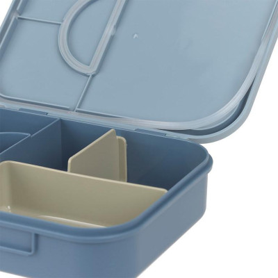 LÄSSIG KIDS LÄSSIG Lunchbox Bento Pattern Party blue/green