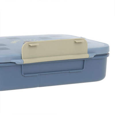 LÄSSIG KIDS LÄSSIG Lunchbox Bento Pattern Party blue/green