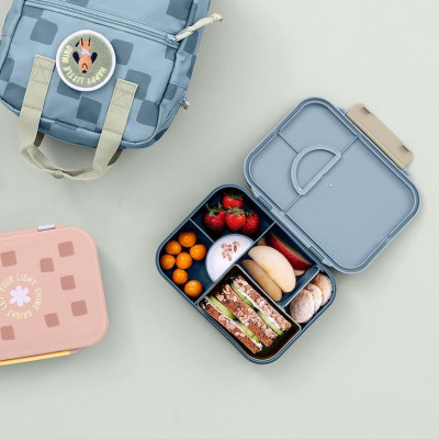 LÄSSIG KIDS LÄSSIG Lunchbox Bento Pattern Party blue/green