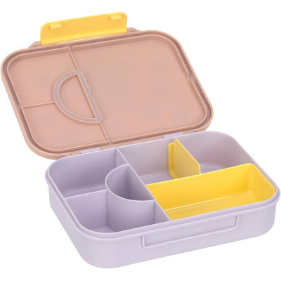 LÄSSIG KIDS LÄSSIG Lunchbox Bento Pattern Party rose/lilac