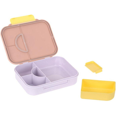 LÄSSIG KIDS LÄSSIG Lunchbox Bento Pattern Party rose/lilac