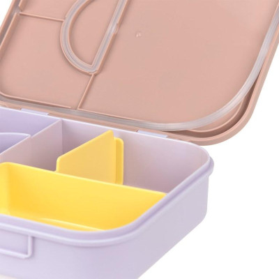 LÄSSIG KIDS LÄSSIG Lunchbox Bento Pattern Party rose/lilac