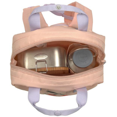 LÄSSIG KIDS LÄSSIG Mini Square Backpack Little Gang cherry peach