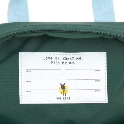 LÄSSIG KIDS LÄSSIG Mini Square Backpack Little Gang lemon dark green