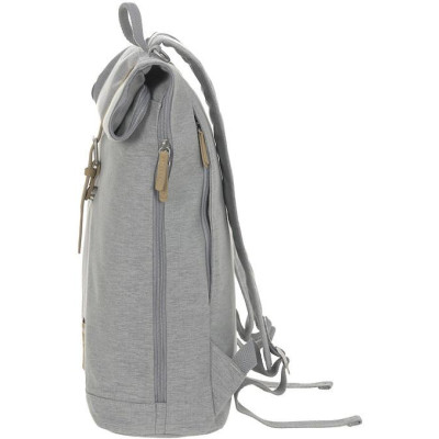 LÄSSIG FAMILY LÄSSIG Green Label Rolltop Backpack 2023 grey mélange - Limited Edition