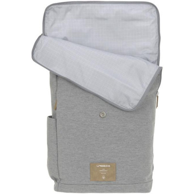LÄSSIG FAMILY LÄSSIG Green Label Rolltop Backpack 2023 grey mélange - Limited Edition