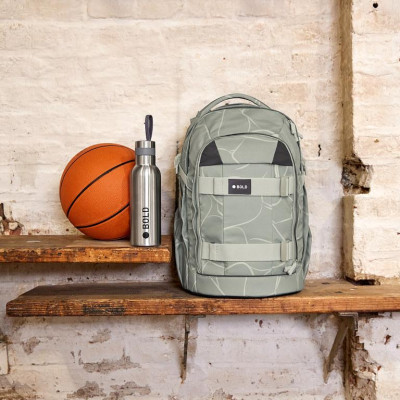 LÄSSIG SCHOOL LÄSSIG School Backpack Origin Bold curve sage