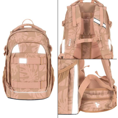LÄSSIG SCHOOL LÄSSIG School Backpack Origin Bold leaves caramel