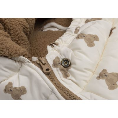 Fusak do autosedačky Puffed Mini Teddy Bear